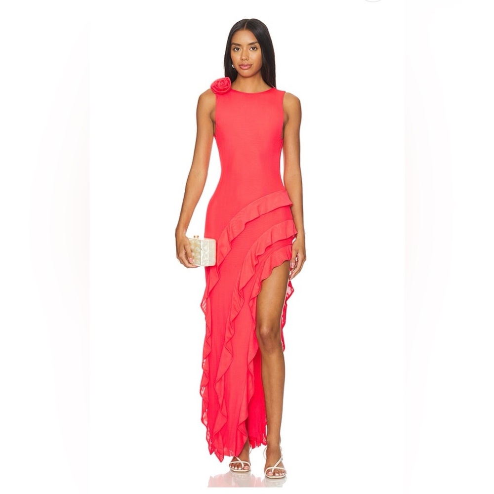 NWT AFRM Airess Dress in Cherry, size XS